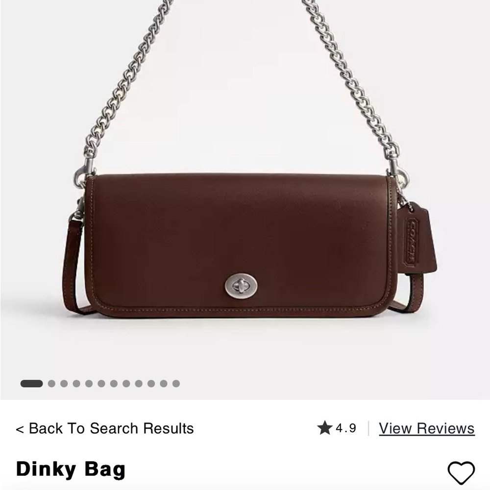 Coach Brown Dinky Bag
